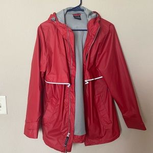 Red Rain Jacket